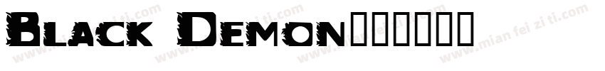 Black Demon字体转换
